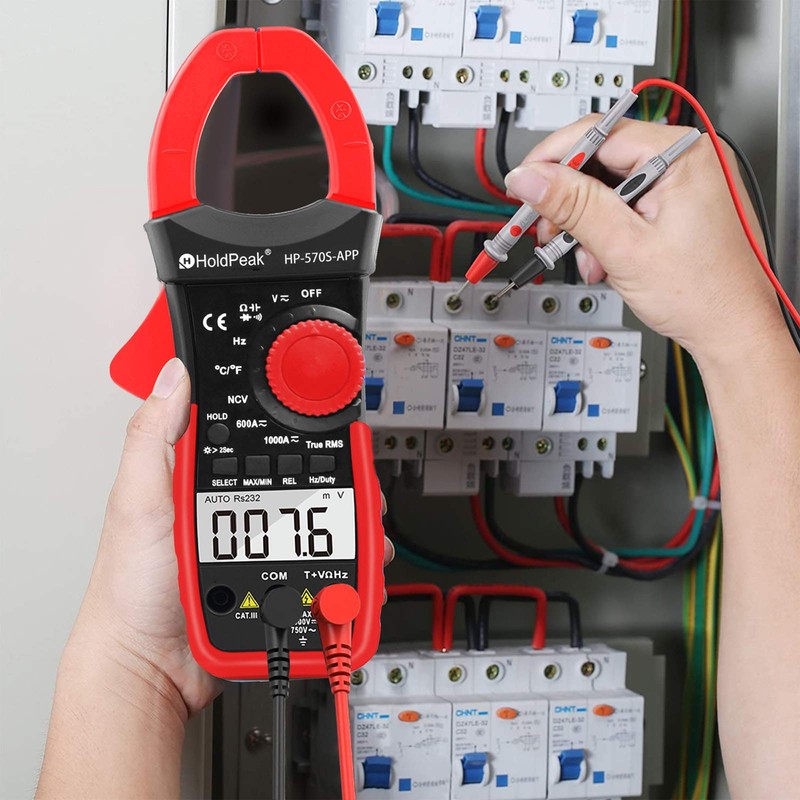 HOLDPEAK Digital Clamp Multimeter Connect with APP via Bluetooth HP-570S-APP