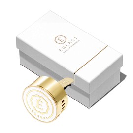 ÉMERCI Premium Car Vent Clip Air Freshener Aromatherapy Luxury Diffuser for Cars - Scented Aroma Alloy Air Freshener with Magnetic & Terracotta White Fresh Mint