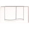 MEPA Wave For A21/E21 Betatigungs Dual Flush Plate White 420501