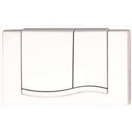 MEPA Wave For A21/E21 Betatigungs Dual Flush Plate White 420501