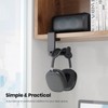 EURPMASK Rotating Headphone Stand - PC Gaming Headset Holder, Adjustable