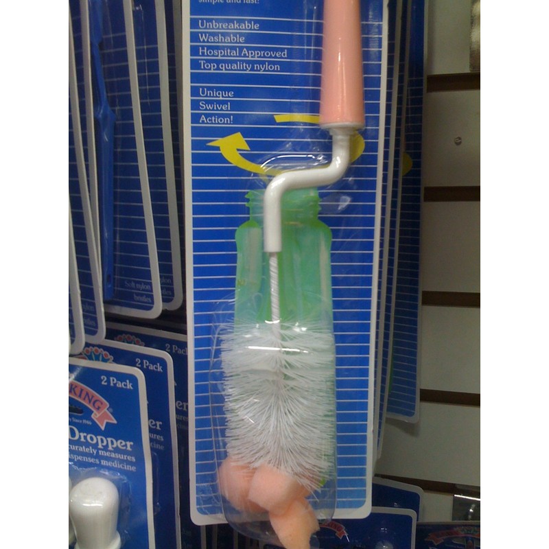 Baby King E-Z Swivel Nipple & Bottle Brush Color May