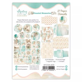 Mintay Coastal Memories Tags Embellishments Nautical, Sea Tags Paper Elements