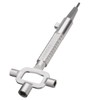MASUNN Sliver Locksmith Tool Multi Purpose Cylinder Gauge Cam Turner