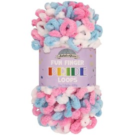 JubileeYarn Fun Finger Loops Yarn - 100g/Skein Jumbo Polyester - Coccinelle - 1 Skein