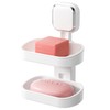 TAILI Double Layer Soap Dish for Shower, Max Hold 5