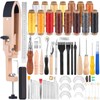 Yizzvb Stitching Pony, Leather Stitching Pony Clamp-Table Desktop Pony Horse