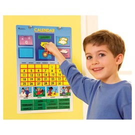 Learning Resources Magnetic Learning Calendar, 51 Magnetic Pieces & Calendar, Measures 12" x 16-1/2", Back to School Supplies,Teacher Supplies for Classroom