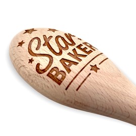 Star Baker Bake Off Inspired Novelty Engraved Wooden Spoon Baking Trophy Gift
