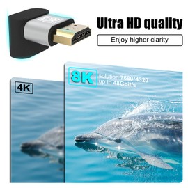 VCELINK Hdmi Adaptador de 270 grados, paquete de 2