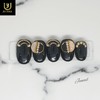 Half Moon Handmade Nail Tips - Long Ballerina / 반달
