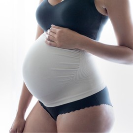 Belly Bandit Belly Boost Pregnancy Support Band - Comfortable & Discreet Grow-with-You Pregnancy Belly Band with Ultra-Soft & Breathable Knit, Nude, Small