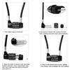 NBYT 5-Word Resettable Combination Lock, Letter Lock- Home Security Padlock