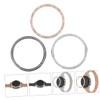 Gatuida 6pcs Metal Bezel for Watch Black Rose Gold Silver