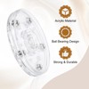 sourcing map 3Pack Acrylic Lazy Susan Turntable, 3" Spinner Lazy
