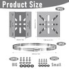 4 Pieces Mast Mount, Universal Vertical Pole Mount with 3