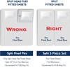 Split King Sheet Set for Adjustable Bed - 1000-Thread-Count 100%