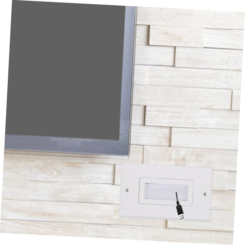 MERRYHAPY Cable Management for Wall Mount Tv Brush Wall Plate
