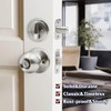 Solidware Entry Door Knob and Single Cylinder Deadbolt Combo,Keyed Alike
