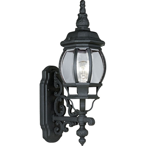 Progress Lighting P5878-31 Traditional One Wall Cast Lantern Collection in Black Finish Lighting Accessory, 6-1/2-Inch Width x 21-1/4-Inch Height