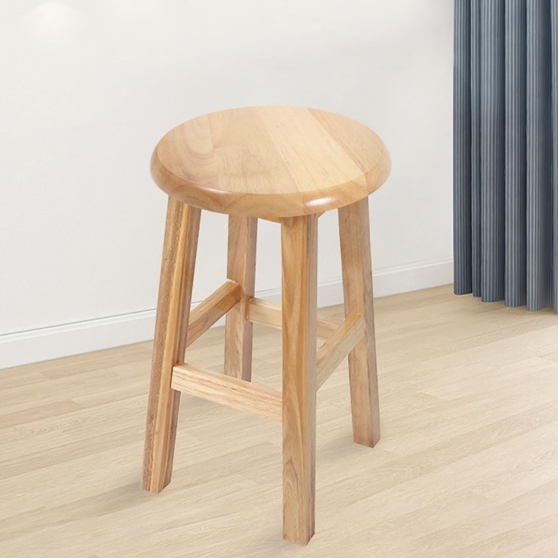 VICASKY Wooden Round Seat Replacement Bar Stool Chair Office Chairs
