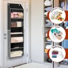 Black Over Door Wrapping Paper Organizer Storage with 3 Removable