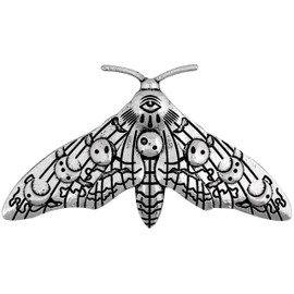 HAQUIL Moth Moon Phase Brooch Moth Brooches Pagan Wiccan Astrology Jewelry for Women