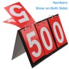 APORO 3 Digit Portable Table Top Scoreboard Flipper, Multi Sports