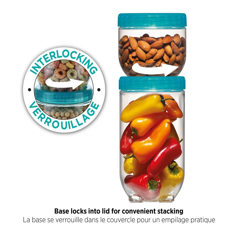 Starfrit LocknLock Interlock Plastic Container - 34oz/1L - Airtight -
