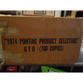 Pontiac 1974 GTO dealer- brochure - recent open NOS case