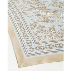 Hazzys (신세계센텀점)블루 프린트 실크 스카프 HISC5E343B1 (Sinscape Centum City) Blue Print Silk Scarf HISC5E343B1