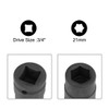 sourcing map 3/4-Inch Drive by 21mm Shallow Impact Socket, Cr-Mo