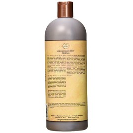 OKAY African Black Soap Liquid with Jasmine For Cleansing&Treating Skin Conditions Helps Achieve Beautiful,Healthier Looking Skin Sulfate,Silicone,Paraben Free For All Skin Types Made in USA 33oz