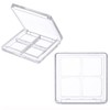 VASANA 2PCS Empty Eyeshadow Palette 4 Grids Plastic Eye Make