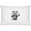 2 x 'Cat Playing Guitar' Cotton Pillow Cases (PW00041475)