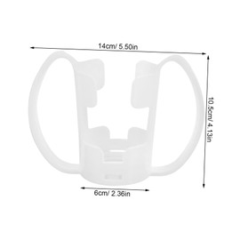 Healeved Elderly Care Cup Drink Holder for Liquid Diets Drinking Cup Holder for Pregnant Women Handle of Drinking Cup for Liquids Drinking Cup Handle for Pregnant Women White Plastic
