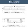 Franklin Brass Adjusta-Pull Bar (5-Pack) Adjustable Cabinet Handles 1-3/8" to