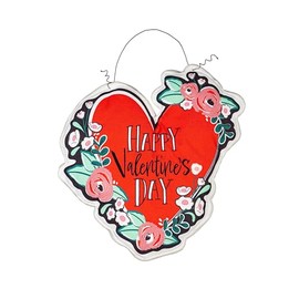Evergreen Flag Valentines Door Décor, Hanging Door Decoration for Valentine's Day