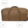 Heavy-Duty X-Large Military Tactical Wheeled Rolling Duffel Trolley Bag For