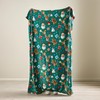 Catherine Lansfield Christmas Icons Cosy Fleece 130x170cm Blanket Throw Green