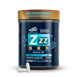 BPN PRO | ZZZ BRN 90 Cápsulas | Suplemento Nocturno con GABA, Magnesio, Valeriana, Manzanilla, L-Carnitina y CLA | Apoyo para Relajación, Descanso y M
