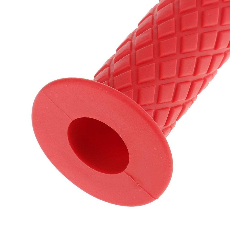 HANSWD 22mm Motorcycle Rubber Handle Grips Left and Right Set