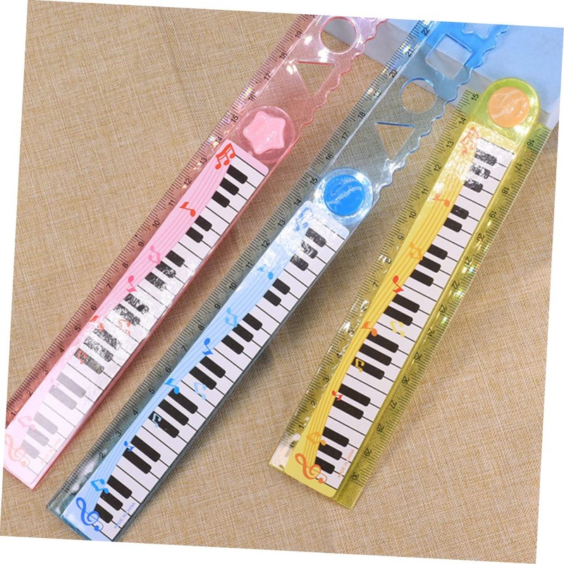 Operitacx 10pcs 30cm Piano Ruler Convenient Kids Ruler Convenient Children