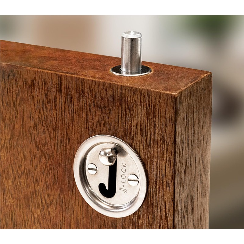 JLOCK A New Security Rack Bolt, Mortice Door Bolt, Satin
