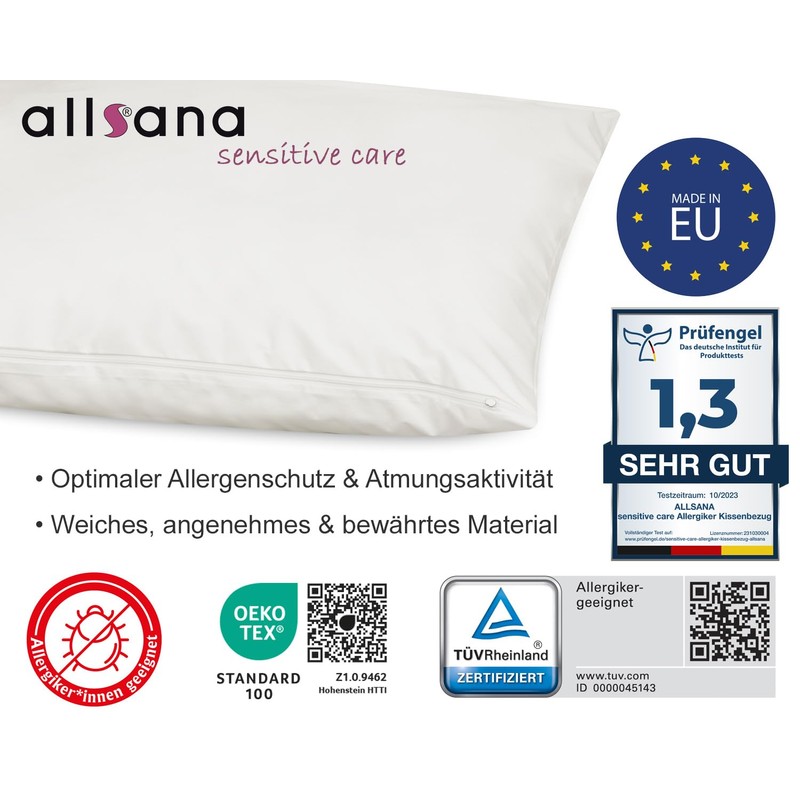 Allsana Allergy Pillow Case 40 x 60 CM ALLERGY Anti