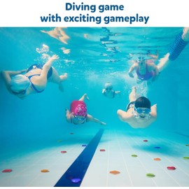 Pool Gem Hunt Diving Game for Kids - Seek & Splash Underwater Swimming Training Game - Pool Toys for Ages 6 7 8 9 10 11 12 Year Old - Summer Swimming Gems Diving Toy Set