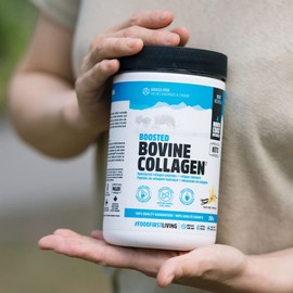 North Coast Naturals Boosted Bovine Collagen peptides – Grass Fed Certified – 500 g – French Vanilla