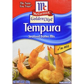 McCormick Golden Dipt Tempura Seafood Batter Mix 8 Ounces (Pack of 3)