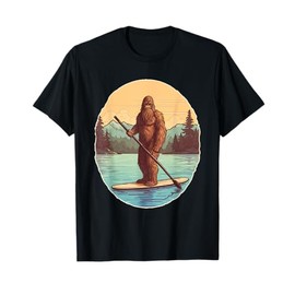 Funny Paddleboarding Bigfoot Paddleboard SUP Paddle Board T-Shirt