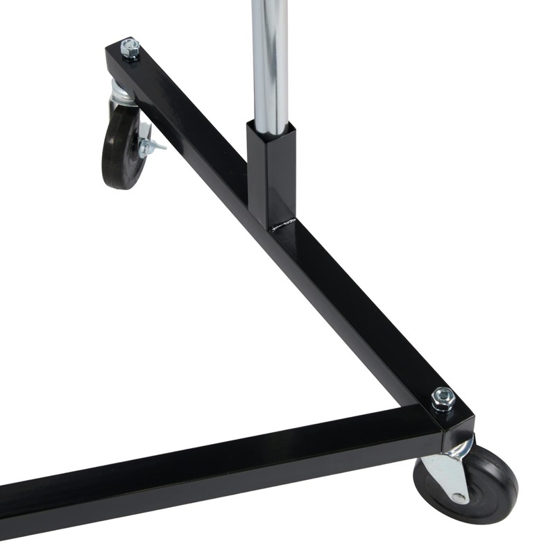 SSWBasics Single-Rail Clothing Rack (Z-Truck Rolling Rack) - 63"W X